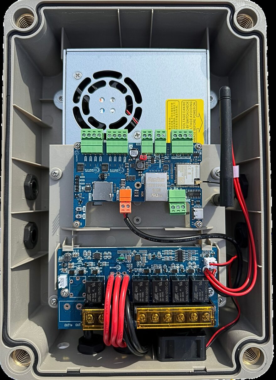 IllumiDEL Control Box with the enclosure open
