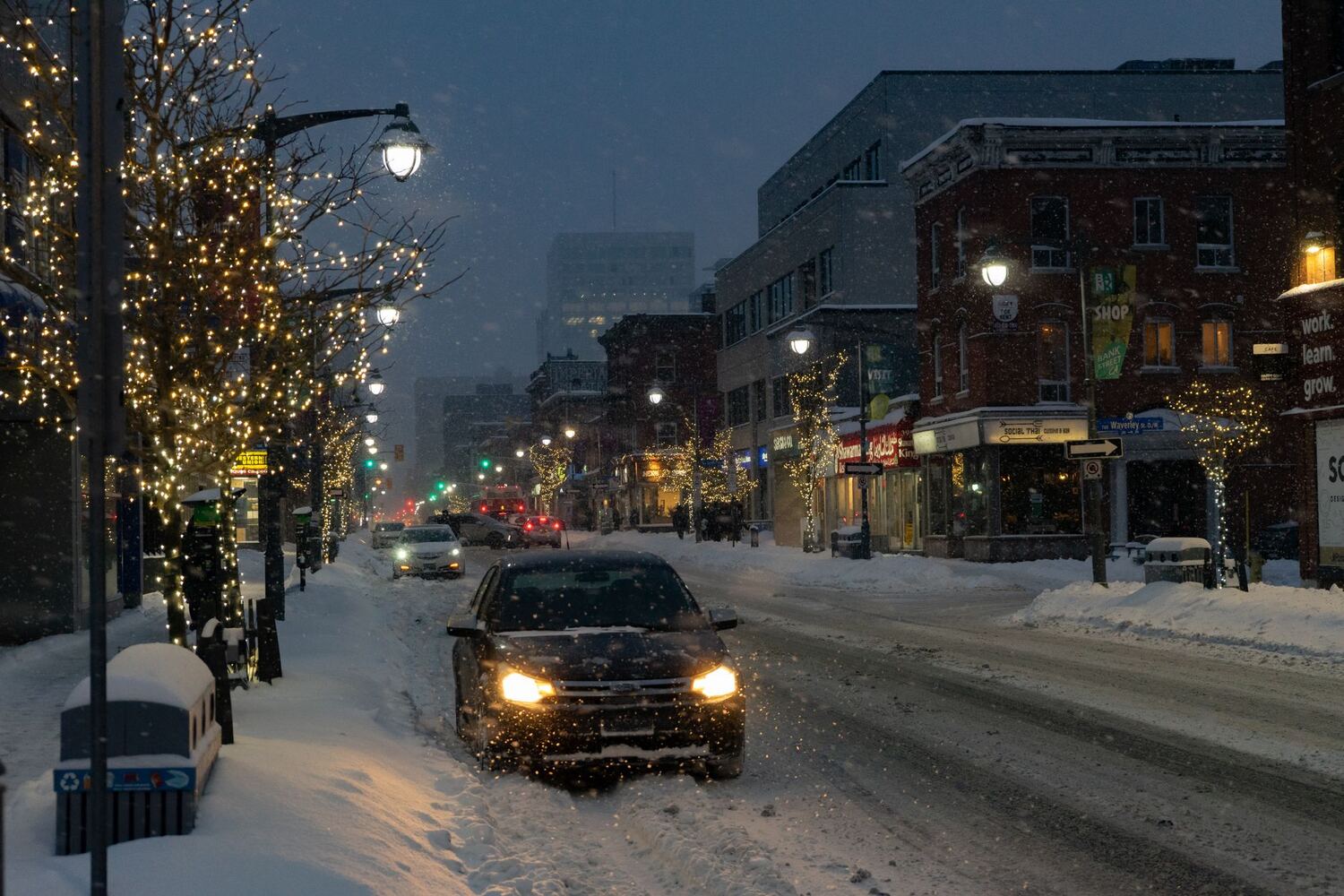 Oshawa at night